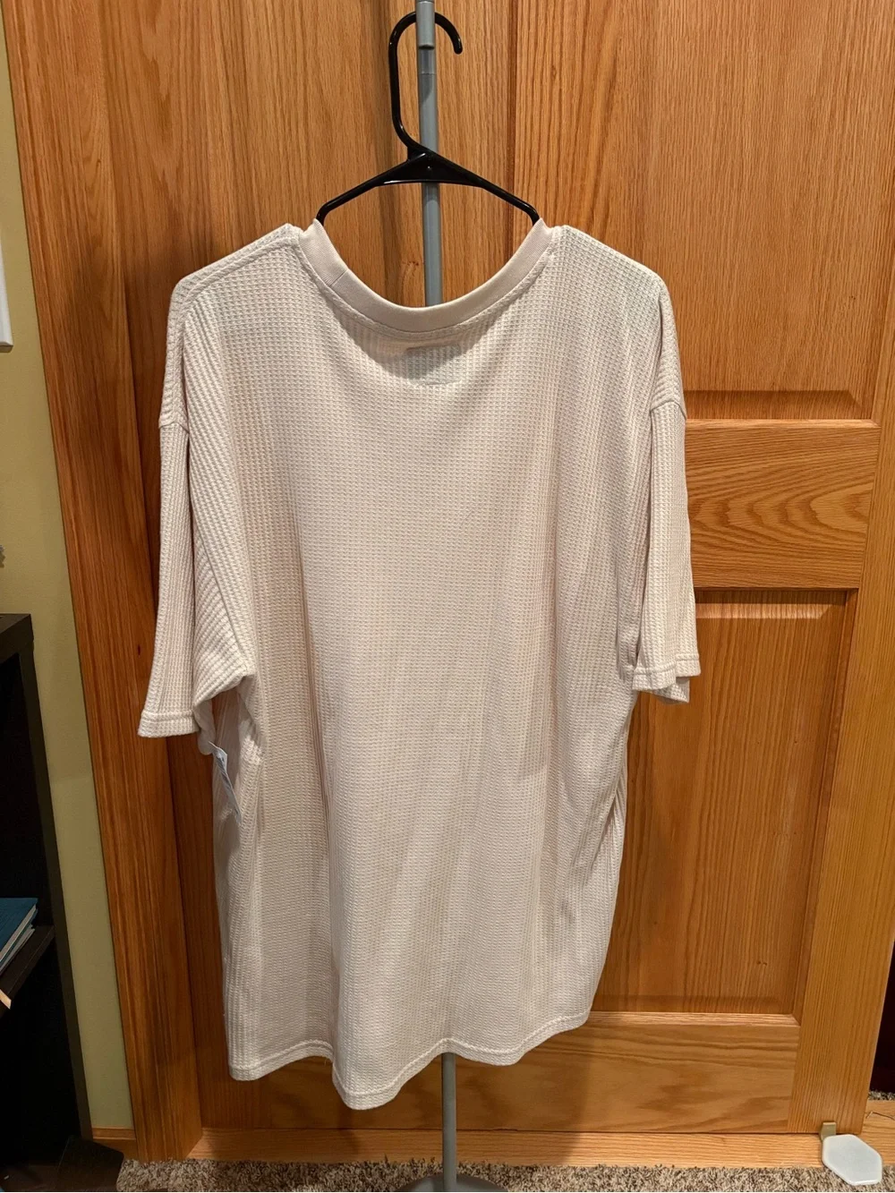 PacSun Men’s Waffle Crewneck Sweater in Cream